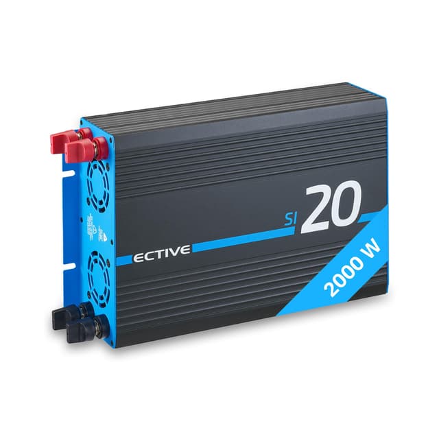 🔋 ECTIVE - Wechselrichter 12V auf 230V SI20-2000W Reine Sinuswelle 🔌