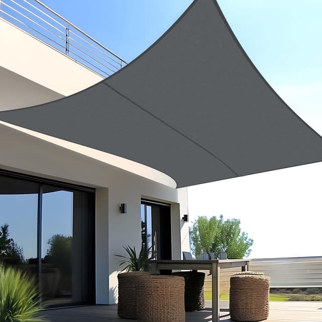 🌞 SONNIGER DEAL 🌞 SUNNY GUARD Sonnensegel Wasserdicht 3x4m Rechteckig Sonnenschutz Wetterschutz Segel Baldachin UV Schutz für Balkon Terrasse Garten, Grau Anthrazit 3x4 Grau Anthrazit
