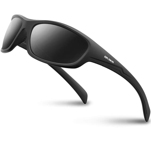 RIVBOS Sonnenbrillen Fahrradbrille Radsportbrillen RB832 32-schwarzgrau 😎