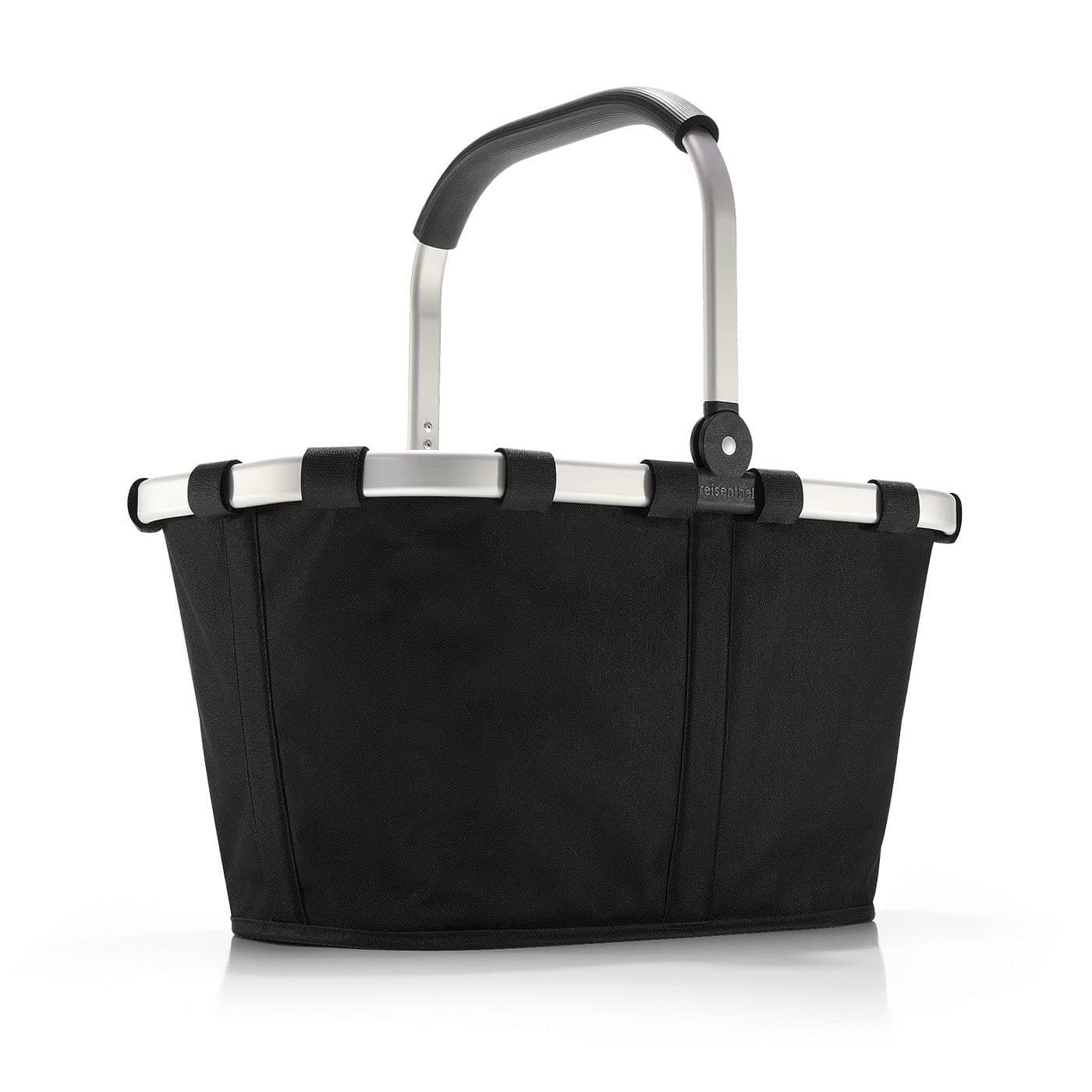 reisenthel carrybag in Schwarz – Stabiler Einkaufskorb mit viel Stauraum und praktischer Innentasche