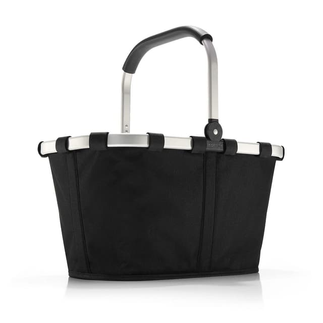 reisenthel carrybag in Schwarz – Stabiler Einkaufskorb mit viel Stauraum und praktischer Innentasche