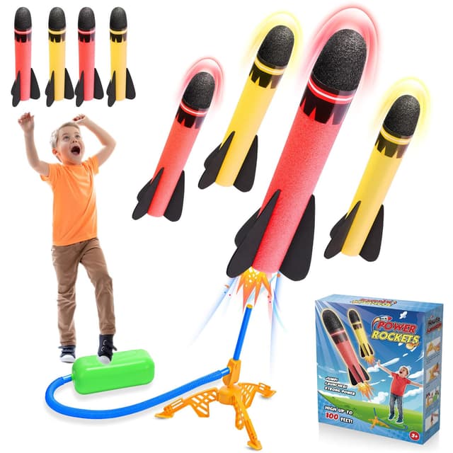 🚀 HappyKidsClub Raketen Spielzeug für Kinder - Outdoor Spielzeug ab 3-12 Jahre 🌟