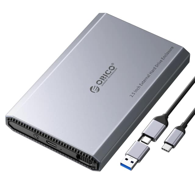 🚀 ORICO Aluminium Festplattengehäuse 2,5 Zoll USB-C 3.2 6Gbps Externes SSD Gehäuse 6TB