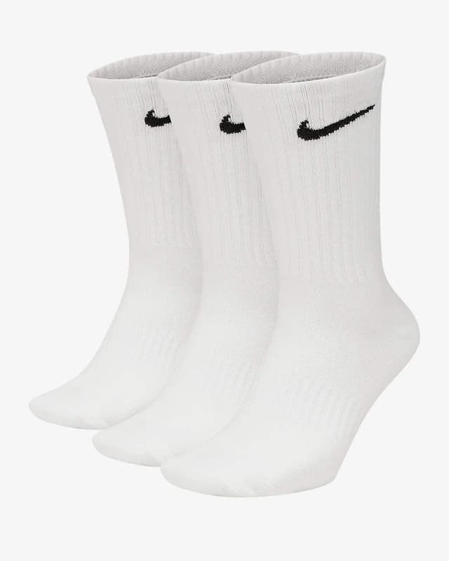 Angebot: Nike Unisex Everyday Cushioned Crew Crew-Trainingssocken (3 Paar) M Weiß / Schwarz 🔥🧦