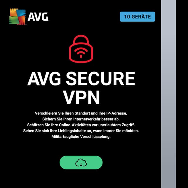 🔒 AVG Secure VPN 2025 | 5 Geräte | 1 Jahr | Aktivierungscode per E-Mail 📧
