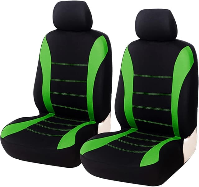 🚗🛋️ JEKAVA 2 Sitz Auto Sitzauflagen Universal Autositzbezüge 💚