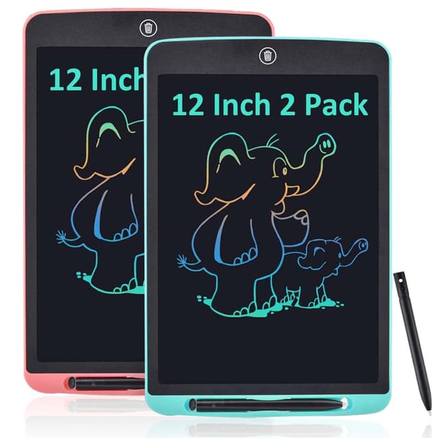 🌈 LCD Schreibtafel Kinder 12 Zoll Set 🎨