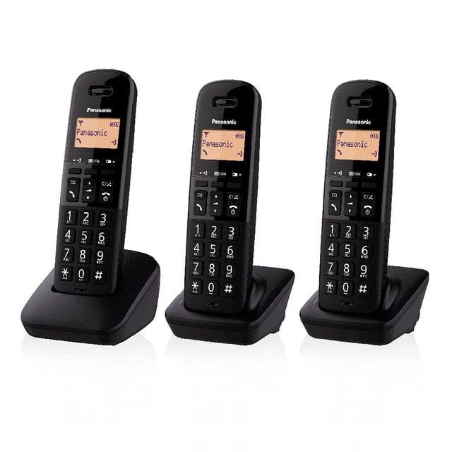 📞 PANASONIC Cordless Trio KX-TGB613JTB Schwarz 🎉