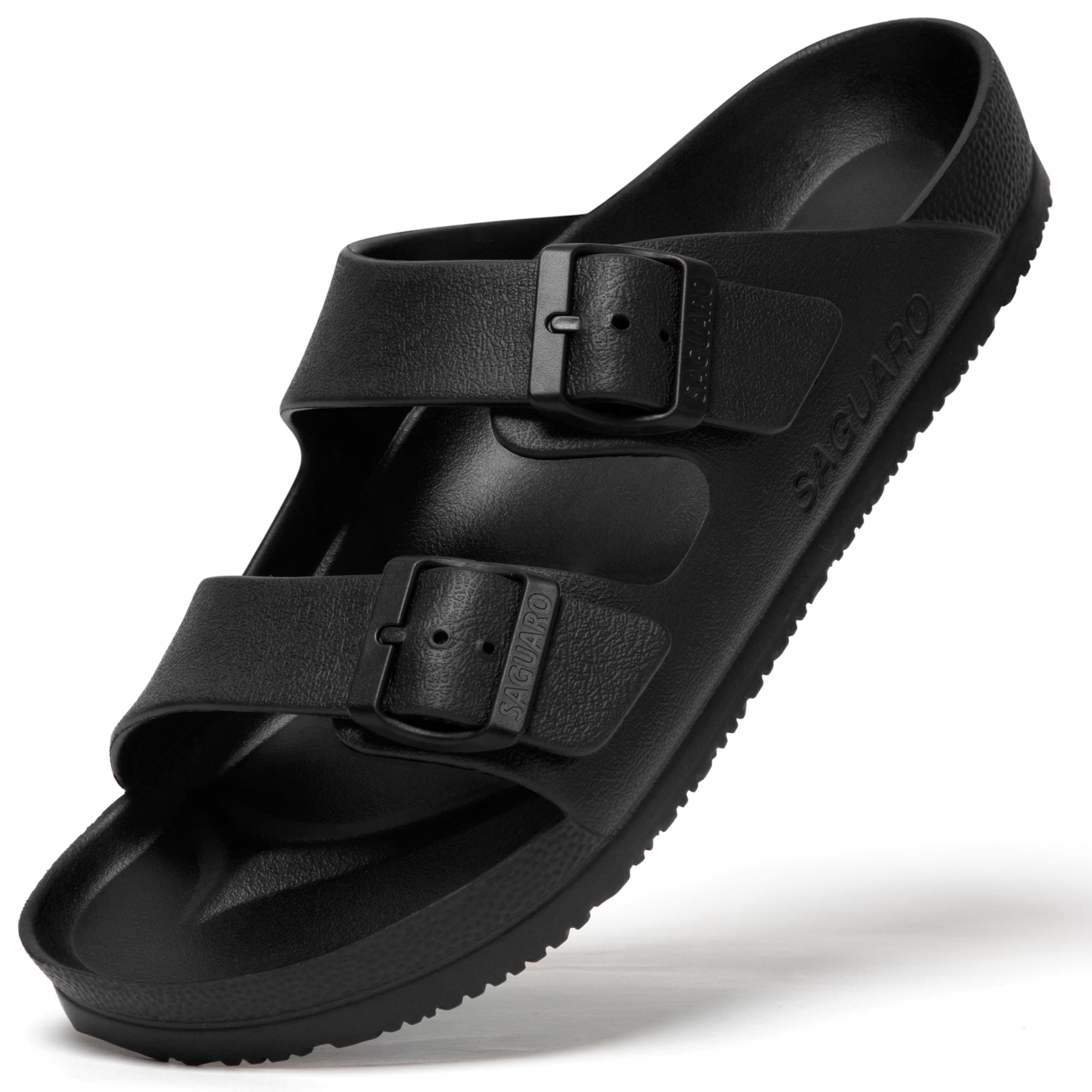 🌞 Sommerangebot! SAGUARO Zehentrenner Hausschuhe - 47 EU Schwarz