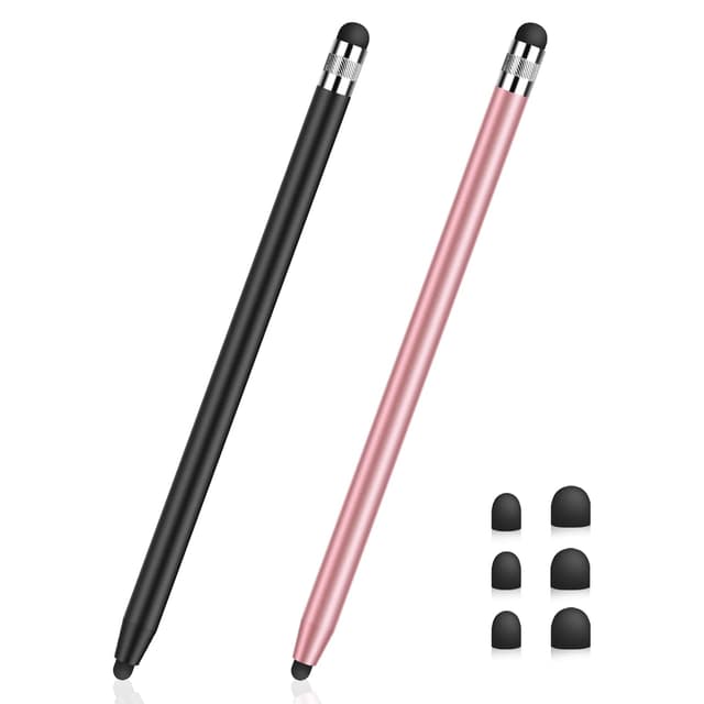 🌟 Tablet Stift MEKO 2 Pack Touchscreen Stift 2 in 1 🌈 Gummi Stylus Touch Pen für alle Handys/Tablets 📱🖊️