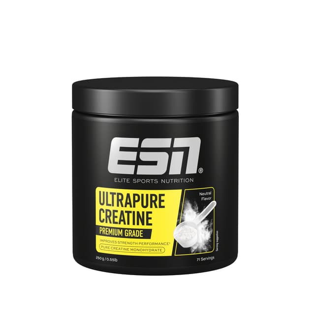 🌟 ESN Ultrapure Creatine Monohydrate, 250 g, 71 Portionen, Vegan & Made in Germany 🇩🇪
