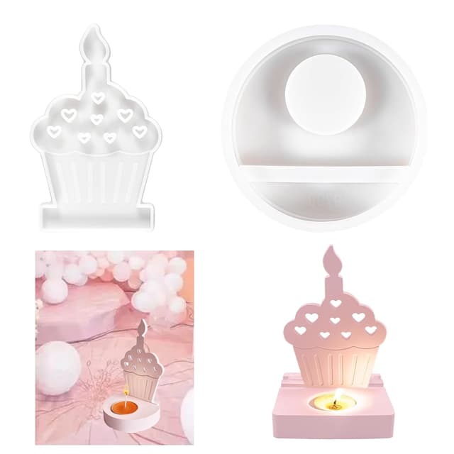 🕯️🎂 Silikonformen GießFormen Kerzenhalter - Premium-Materialien und Einzigartiges Design!