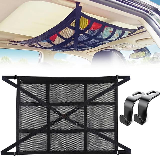 🚗🔝 Super Deal! Auto-Decken-Gepäcknetz & Aufbewahrungsorganizer 🛍️