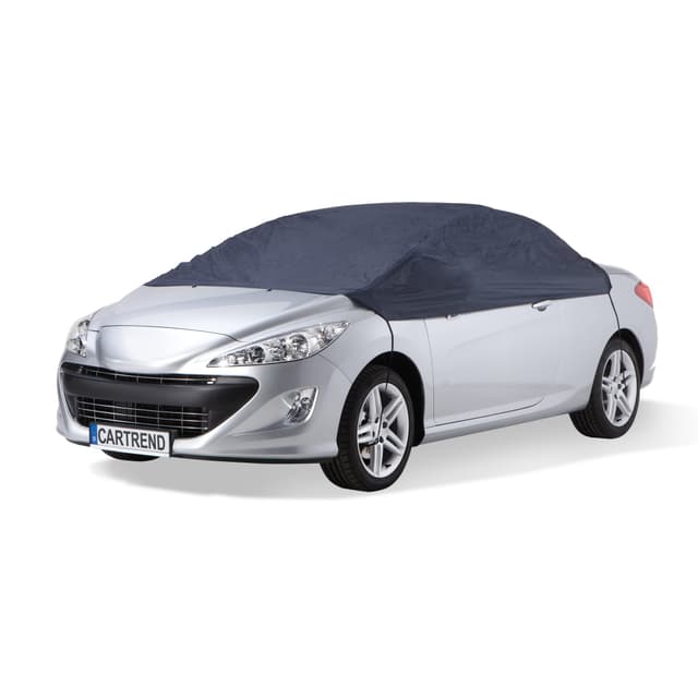 🚗🌧️🌞 Cartrend Halbgarage 'New Generation' blau Größe M - Auto Abdeckplane