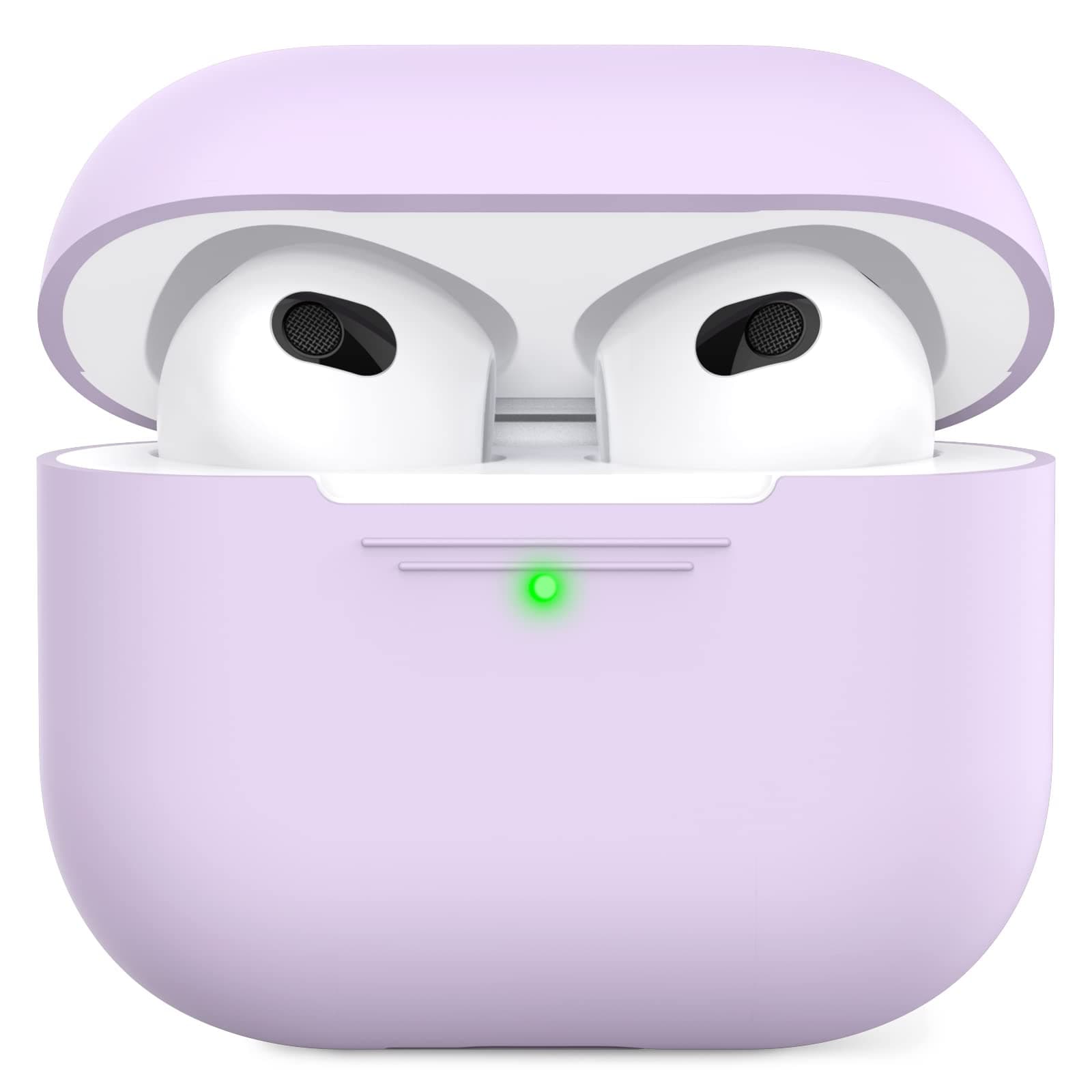 🎧 AHASTYLE AirPods 3 Hülle Silikon Schutzhülle Lavendel für AirPods 3 2021