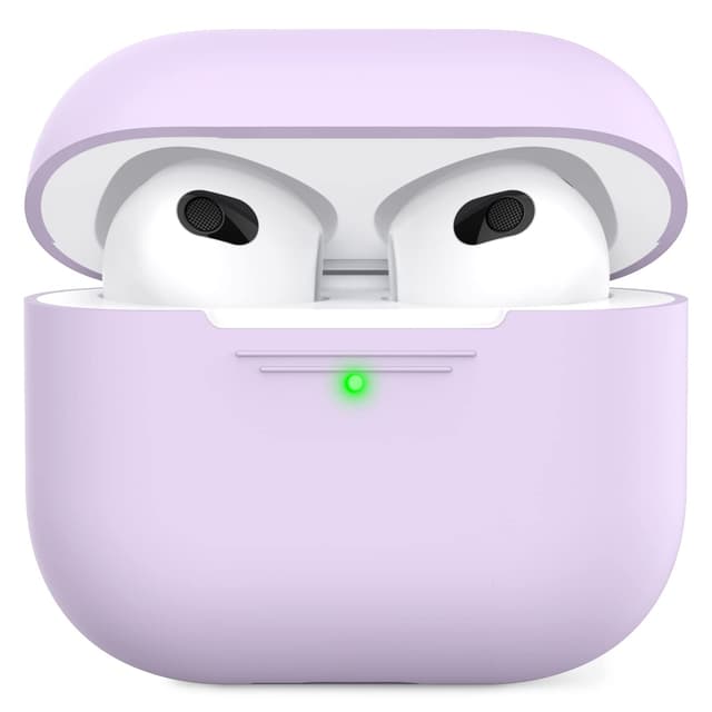 🎧 AHASTYLE AirPods 3 Hülle Silikon Schutzhülle Lavendel für AirPods 3 2021