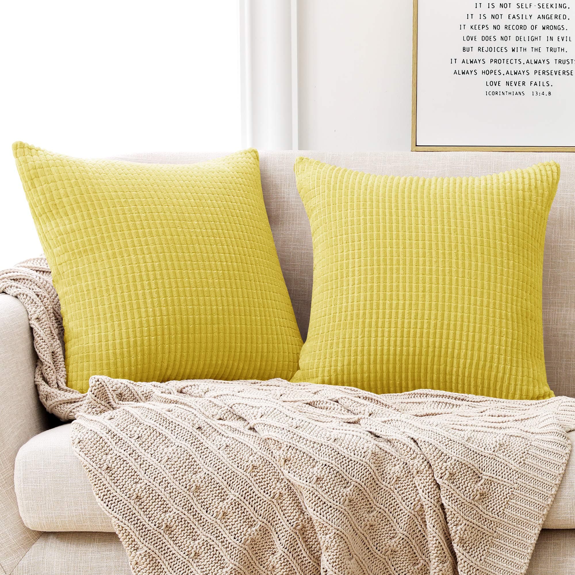 Deconovo Kissenbezug Dekokissen Kissenhülle Dekorative Zierkissenhülle 🛋️
