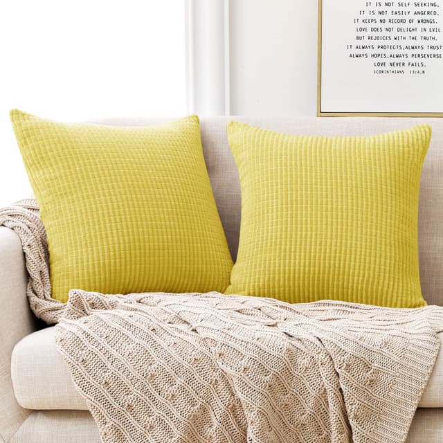 Deconovo Kissenbezug Dekokissen Kissenhülle Dekorative Zierkissenhülle 🛋️