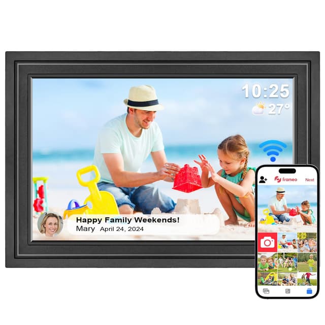 Lutranstra 10,1 Zoll WiFi Digitaler Bilderrahmen 📸🖼️