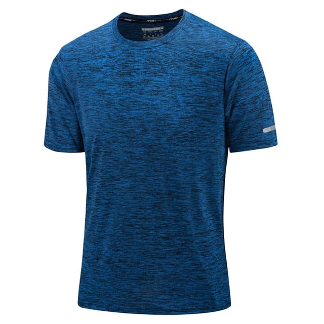 🔥 Reduziert! KEFITEVD Tshirt Herren Sport Tshirts Funktionsshirt Kurzarm M Blau
