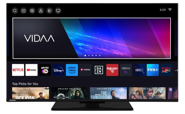 📺 Toshiba 43 Zoll VIDAA TV Fernseher 43UV3463DAW 4K UHD Mittelfuß 🌈🔊