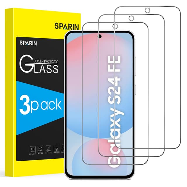 📱 SPARIN 3 Stück für Samsung Galaxy S24 FE Panzer Schutz Glas 6,7 Zoll - Deal!