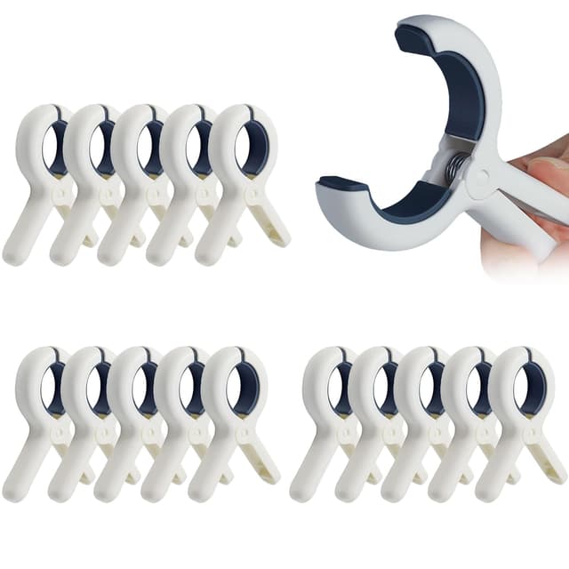 15 Stück große Wäscheklammern Handtuchklemmen 🔗👚