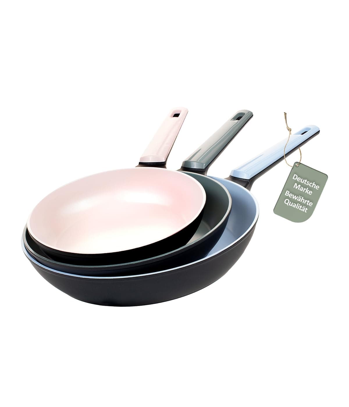 🌟🍳 Genius Cerafit Trend Pastell Edition Pfannen Set 3 tlg. 🍳🌟