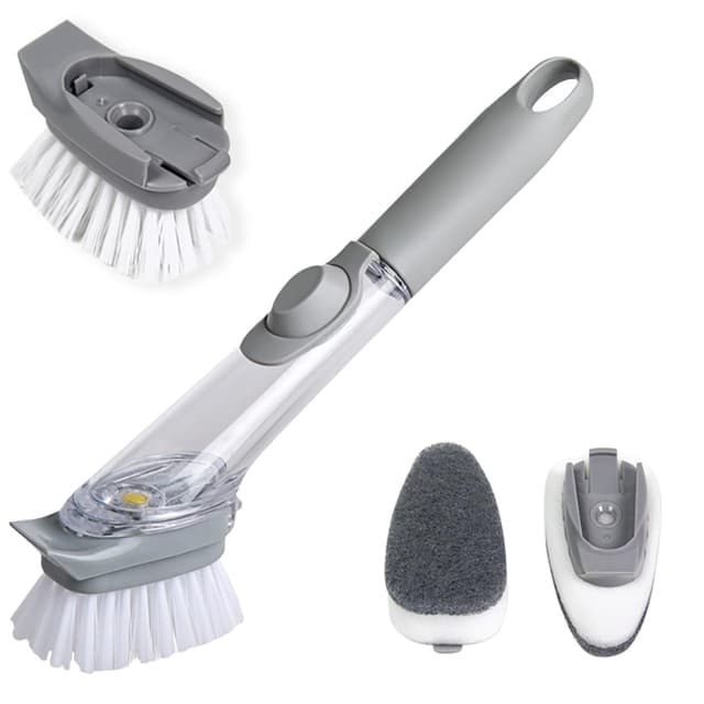 🧼🍽️ Spülbürste mit Spülmittelspender Set - Top-Angebot!