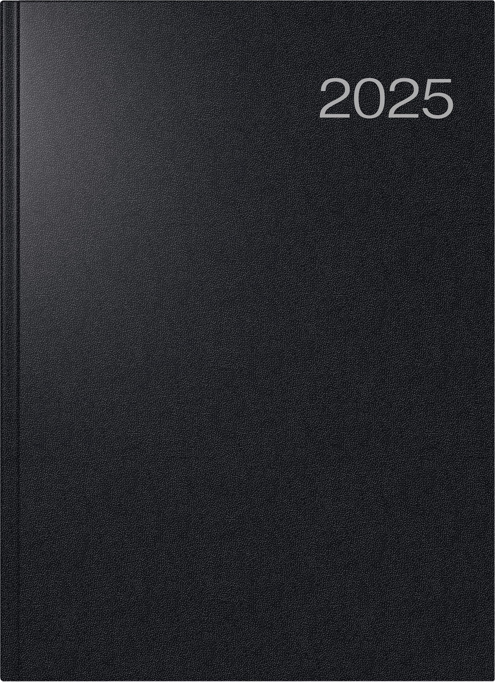 📅 Rido/Idé Buchkalender Modell Conform (2025) 📆 A4 384 Seiten - Schwarz