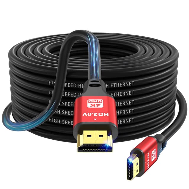 🔥 Angebot: Jojobnj 4K HDMI-Kabel, 15 m, High Speed HDMI 2.0 Kabel 4K @ 60 Hz 18 Gbps 🔥
