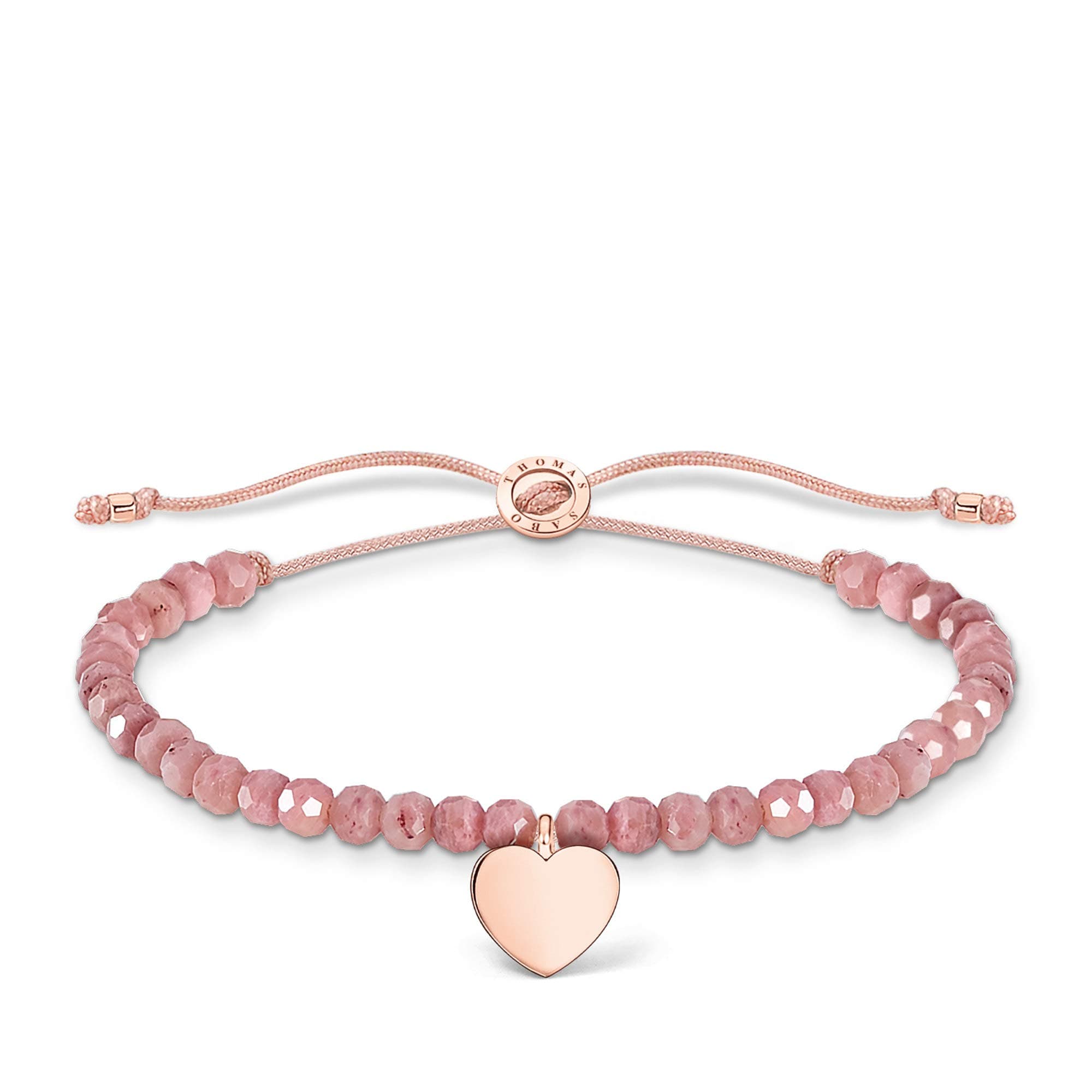 Thomas Sabo Armband rosa Perlen mit Herz 925 Sterling Silber A1985 Roségoldfarben 💖💎