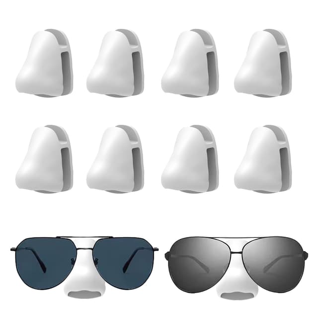 😎👓 HNLMZ Brillenhalter Wand, 8 Stück Selbstklebender Brillenhalter