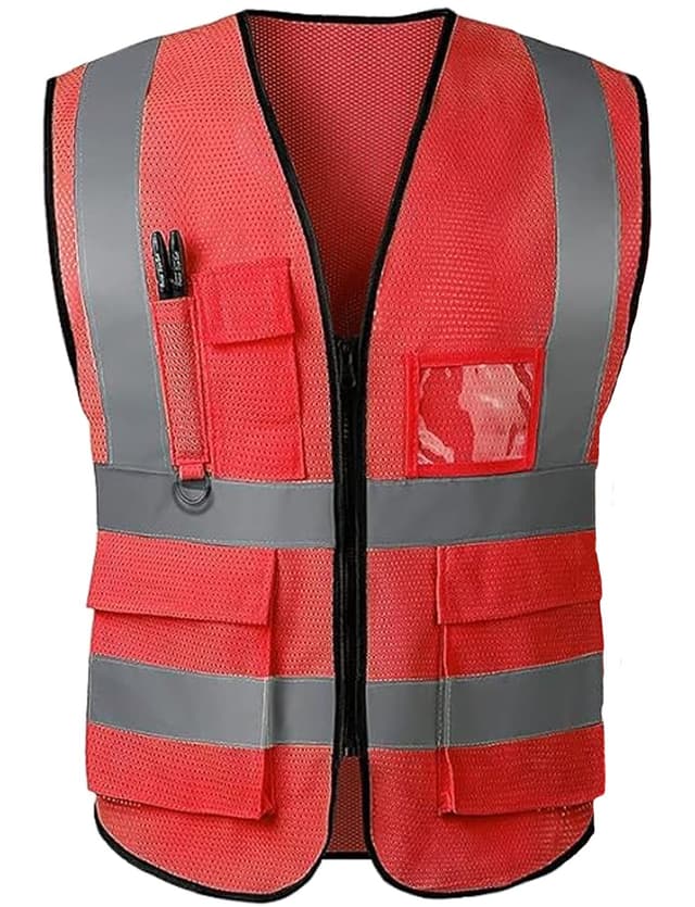 🌟🚨 WLHGH Hochsichtbares Reflektierendes Sicherheitsweste für Männer und Frauen 🚨🌟