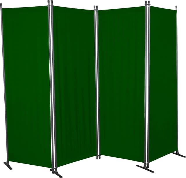 🌿 Angerer Freizeitmöbel GmbH Paravent - Raumteiler & Raumtrenner Sichtschutz - Outdoor Paravent für Windschutz & Schatten auf Balkon (4-teilig, PE grün) 4-teilig Grün 🌞