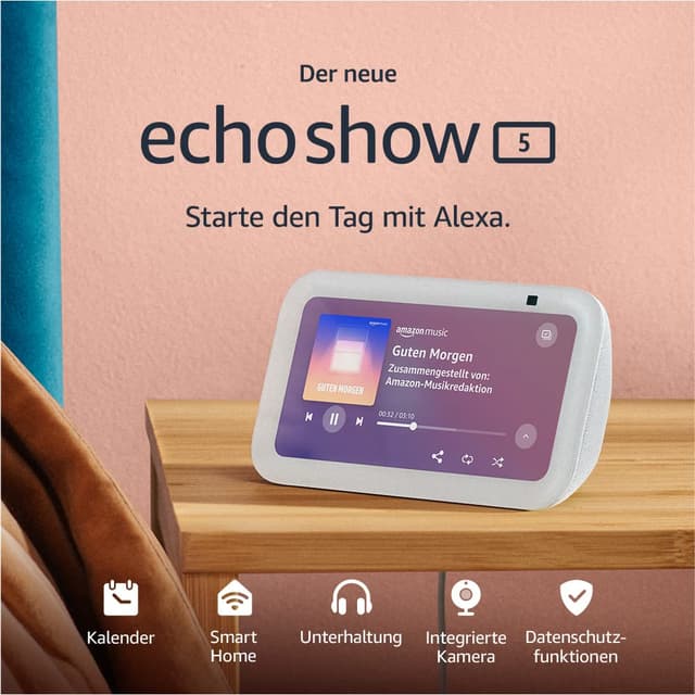 🎉 Deal des Tages: Echo Show 5 (3. Gen.) - Zertifiziert und generalüberholt! 🎉