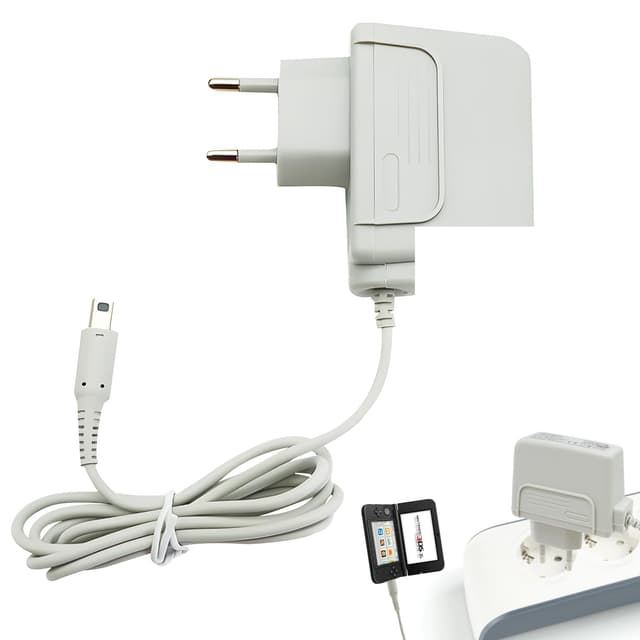 🎮 Ladegerät für Nintend 3DSLL/3DS/NDSI/NDSILL/3DS, 1.2M Ladekabel - Grau 🎮