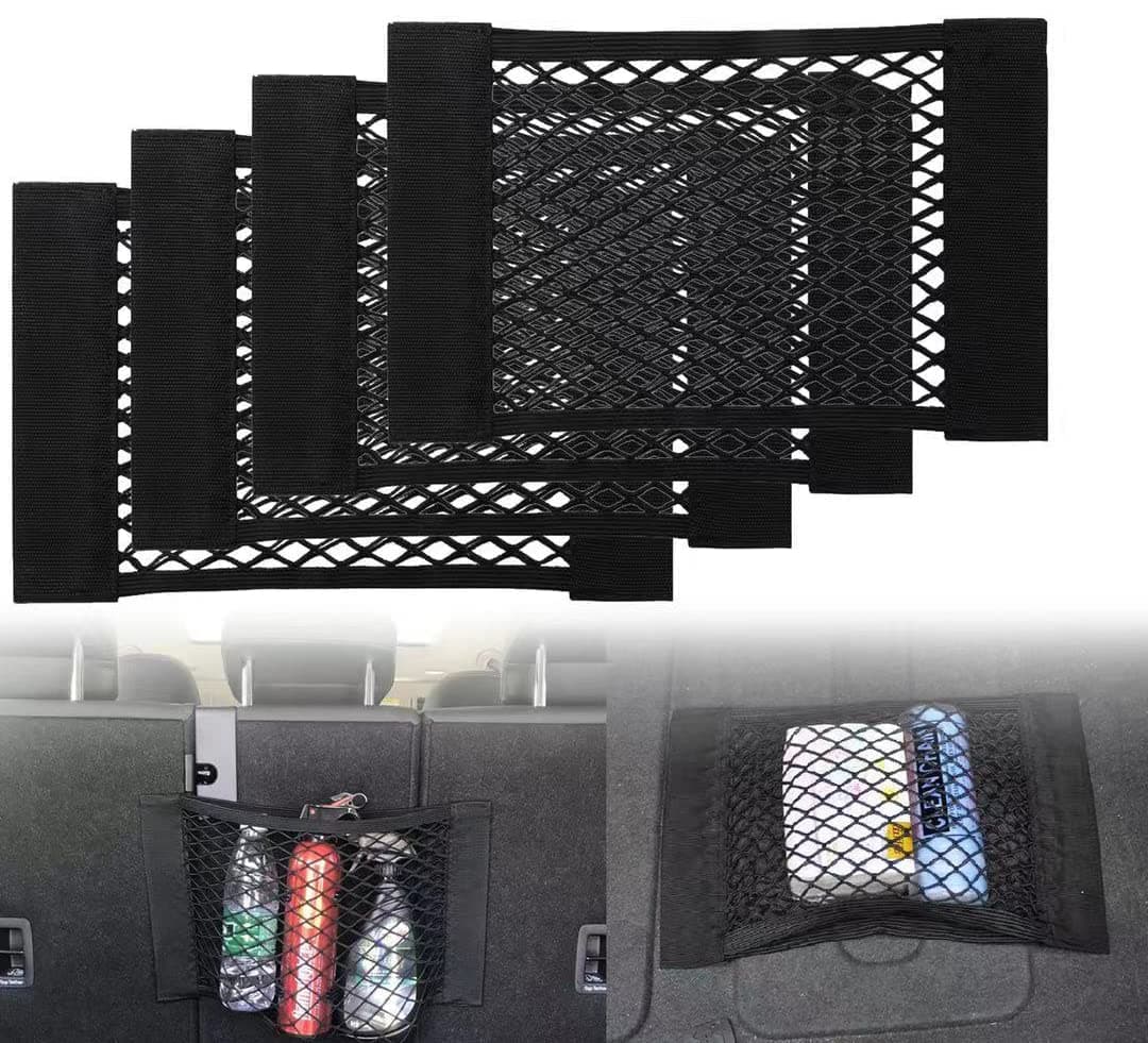 🚗🔥 Einesin Kofferraum Netztasche 4 Stück Auto Gepäcknetz 🛍️
