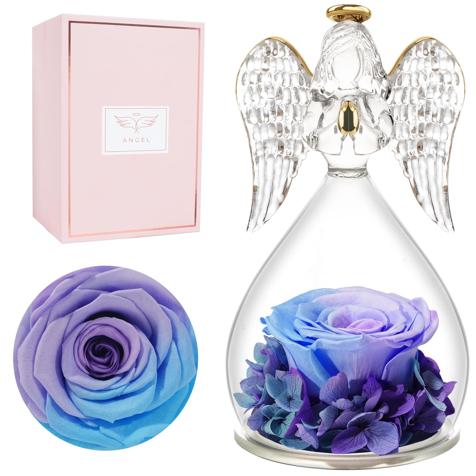 🌹👼 Miofula Ewige Rose Engel Geschenke für Frauen - 27.99€ + Kostenloser Versand