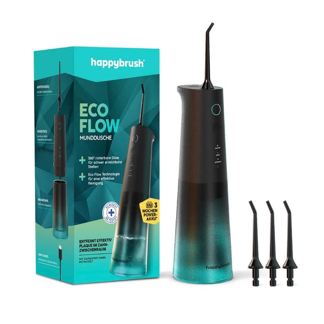 😁 happybrush Munddusche Set Kabellos Elektrischer Zahnreiniger 😁