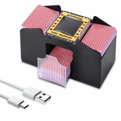 Miawtro Automatischer Kartenmischer Für 2/4 Decks 🎲🔋 Elektrische Kartenmischmaschine Angebot bei HelloDeals