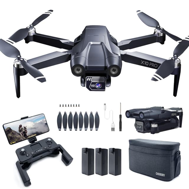 🚁 CHUBORY X10 PRO GPS-Drohne mit Kamera 📷 für Erwachsene 4K UHD 🌟