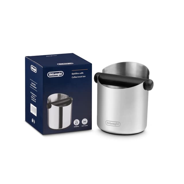 De'Longhi Abklopfbehälter für Siebträger DLSC084 | Knock Box aus Edelstahl 🌟