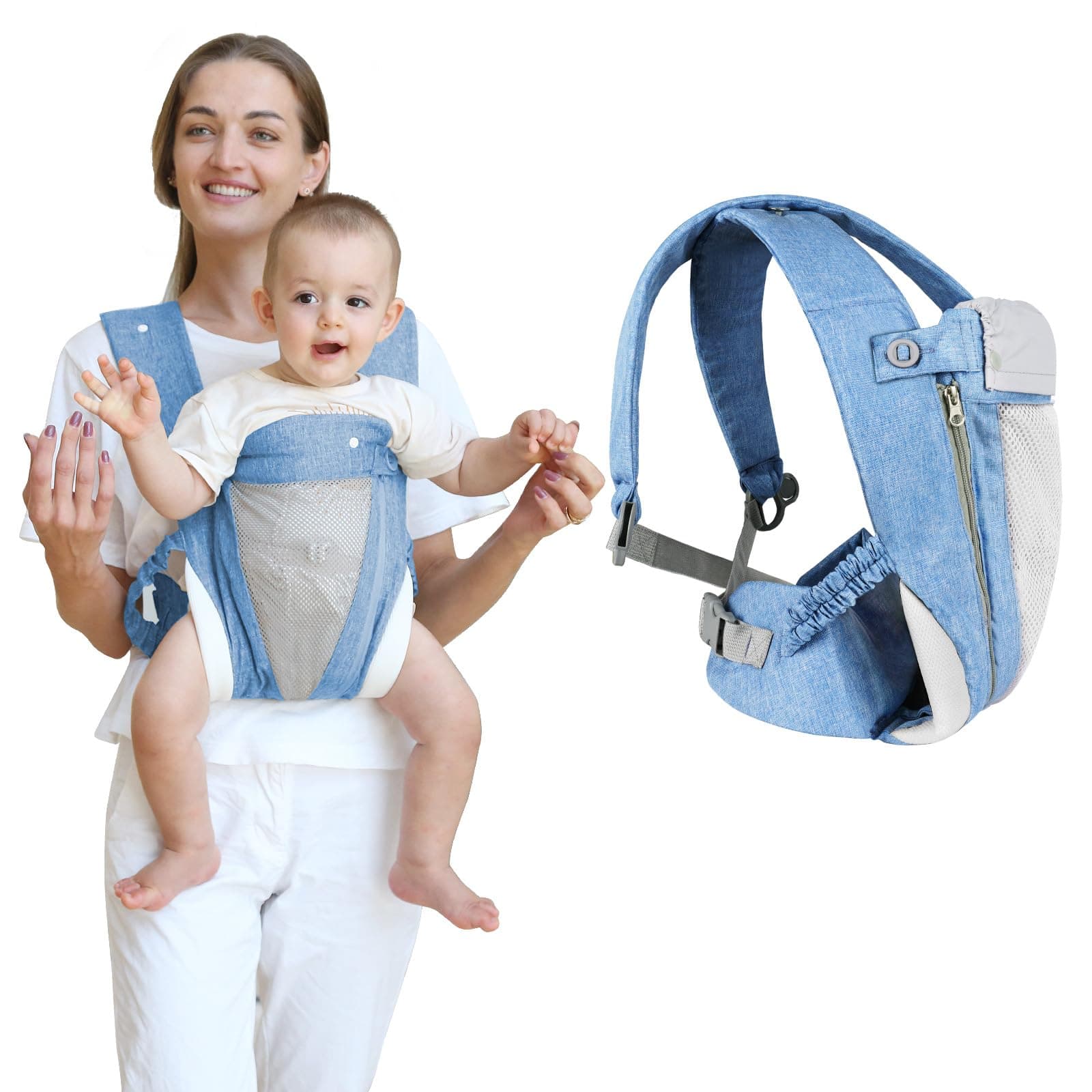 Aolso Tragetuch Baby, Babytrage für Neugeborene ab Geburt 💙👶🎁