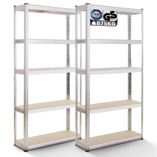 🌟 Super Deal! Arebos 2er Set Schwerlastregal 180 x 90 x 40 | 875kg Tragkraft 🌟