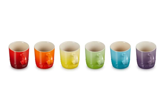 Le Creuset 6er-Set Espressotassen 🌈 100 ml, Regenbogen