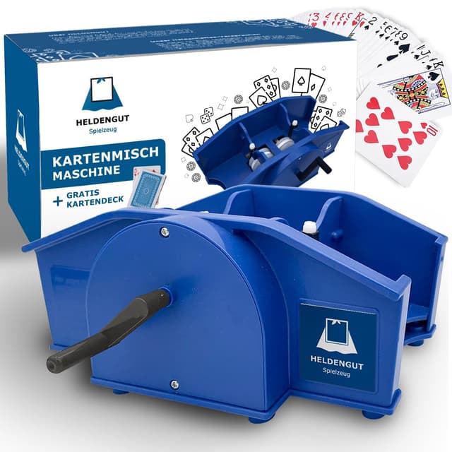 HELDENGUT Kartenmischmaschine Uno, Poker, Skip Bo & mehr 🏆🎯🎁