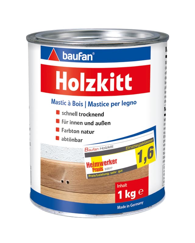 🔨🎨 Baufan Holzkitt Lösungsmittelfrei 1 kg Single 🏡✨