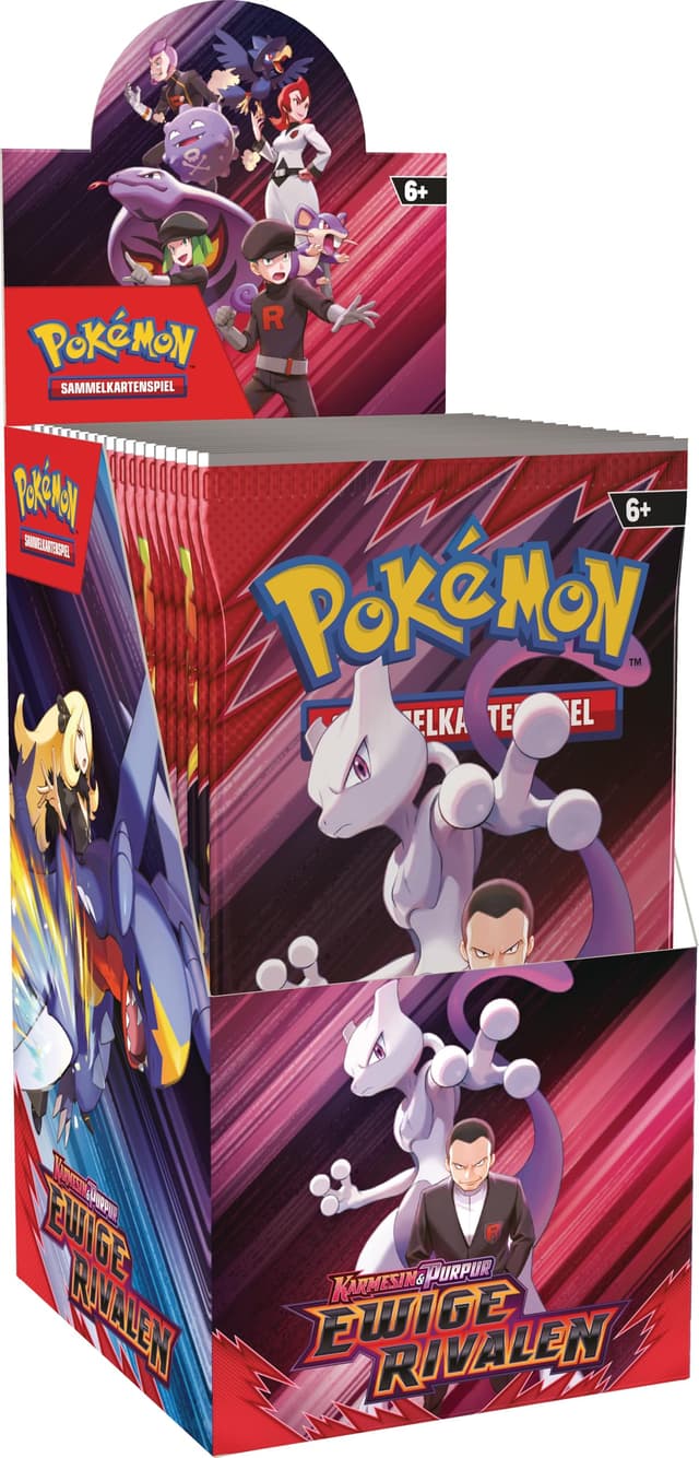 Pokémon-Sammelkartenspiel: Boosterpack-Display Karmesin & Purpur – Ewige Rivalen (18 Boosterpacks) 🃏🔥