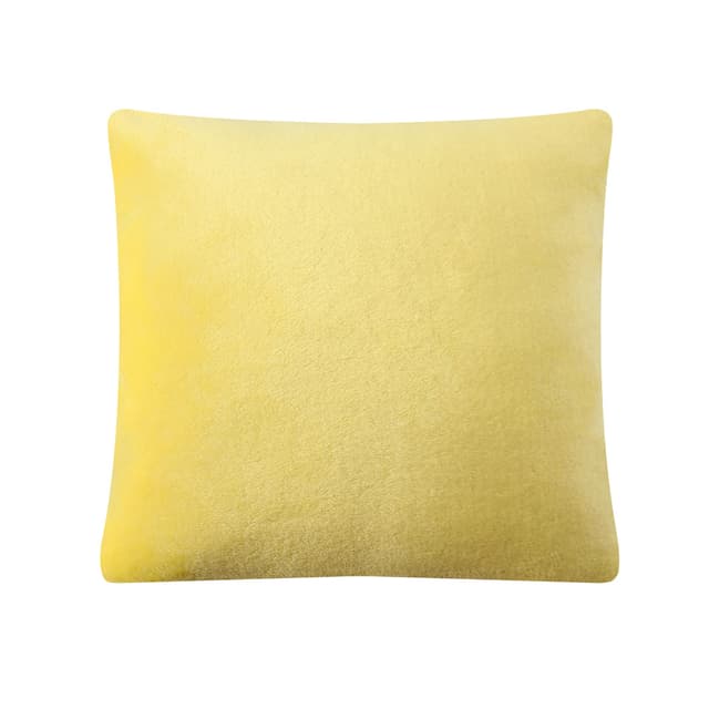 🌟 Mixibaby Kissenbezug Dekokissen Kissenhülle Plüsch Flanell 40X40 - Vanille Gelb 🌟